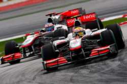 Jenson Button & Lewis Hamilton On Monza