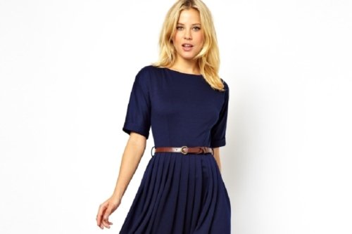 ASOS Midi Dress With Full Skirt And Belt – A Must Have!