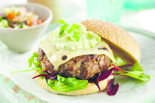 Beef Burgers with Avocado