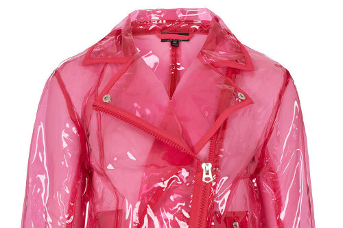 Topshop Pink Clear Plastic Jacket We Want!