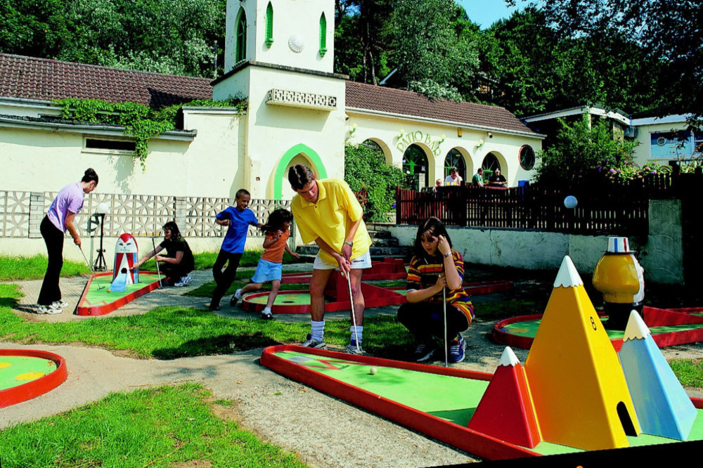 A man has spent £50,000 playing crazy golf across the world