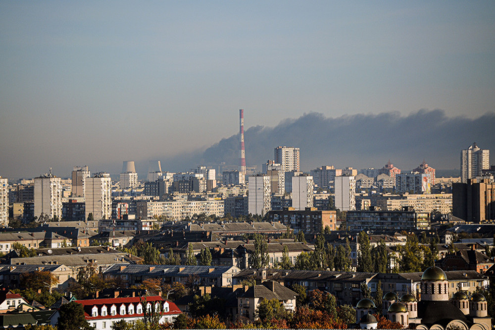 Kyiv has been hit by power and water outages after the latest Russian missile strikes