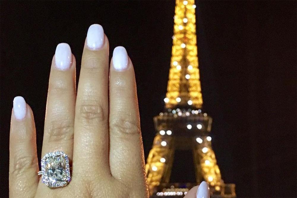 Adrienne Bailon's engagement ring (c) Instagram