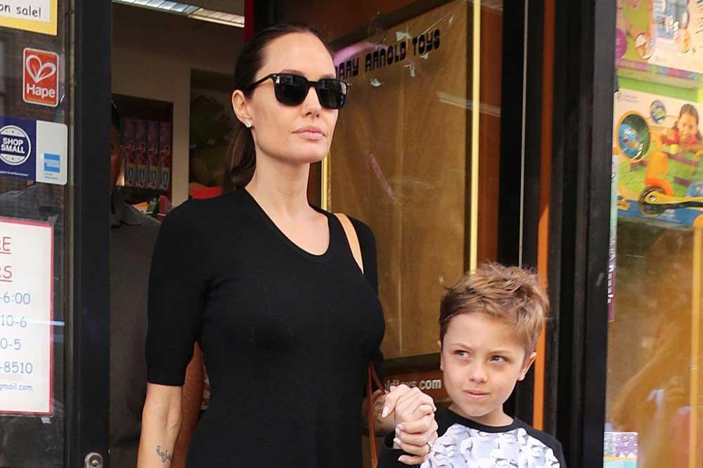 Angelina Jolie and her son Knox