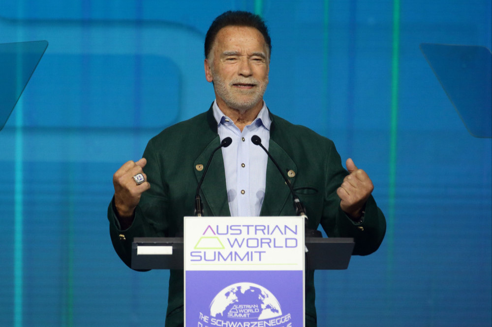 Arnold Schwarzenegger at the Austrian World Summit