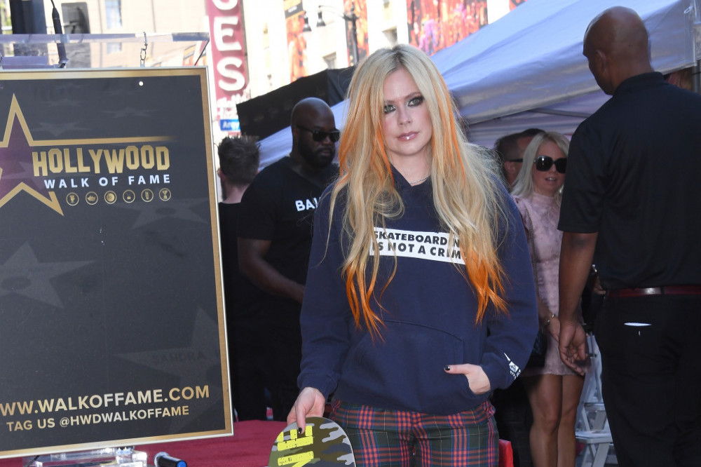 Avril Lavigne received a star on the Hollywood Walk of Fame