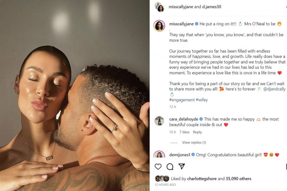 Cally Jane Beech has got engaged to SAS Who Dares Wins' DJ O'Neal - Instagram-CallyJaneBeech