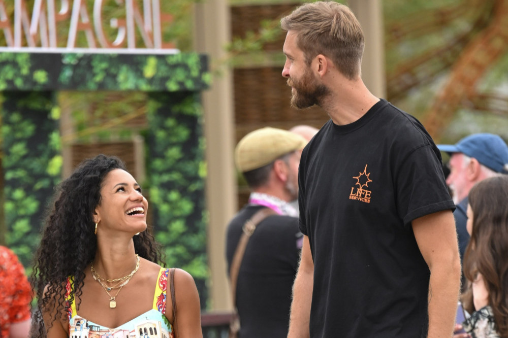 Vick Hope parties at hen do ahead of wedding to Calvin Harris