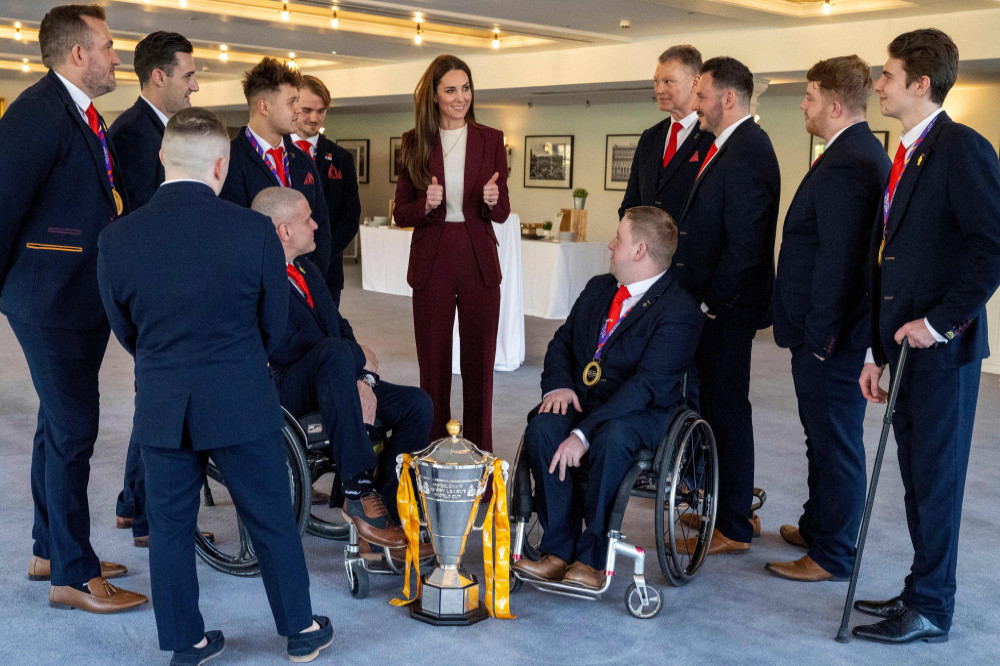 Catherine, Princess of Wales met with the England wheelchair rugby team