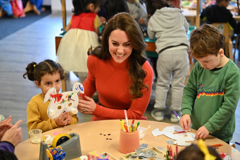 Catherine, Princess of Wales, visits Foxcubs nursery