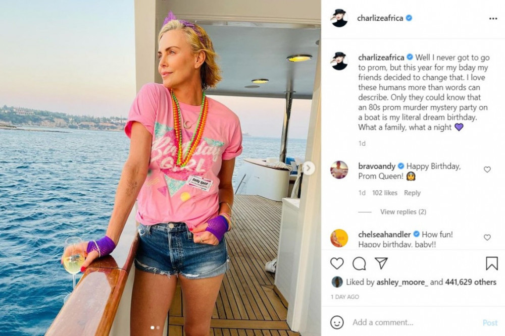 Charlize Theron Celebrates Birthday With Dream Party On A Boat