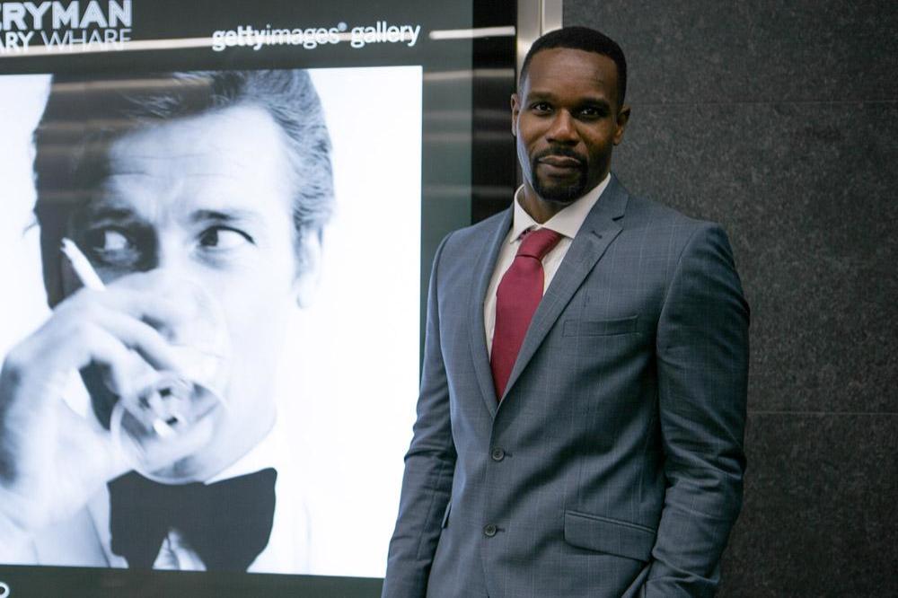 Daniel Adegboyega at The Name's Bond exhibition. Photo by Dan Dennison