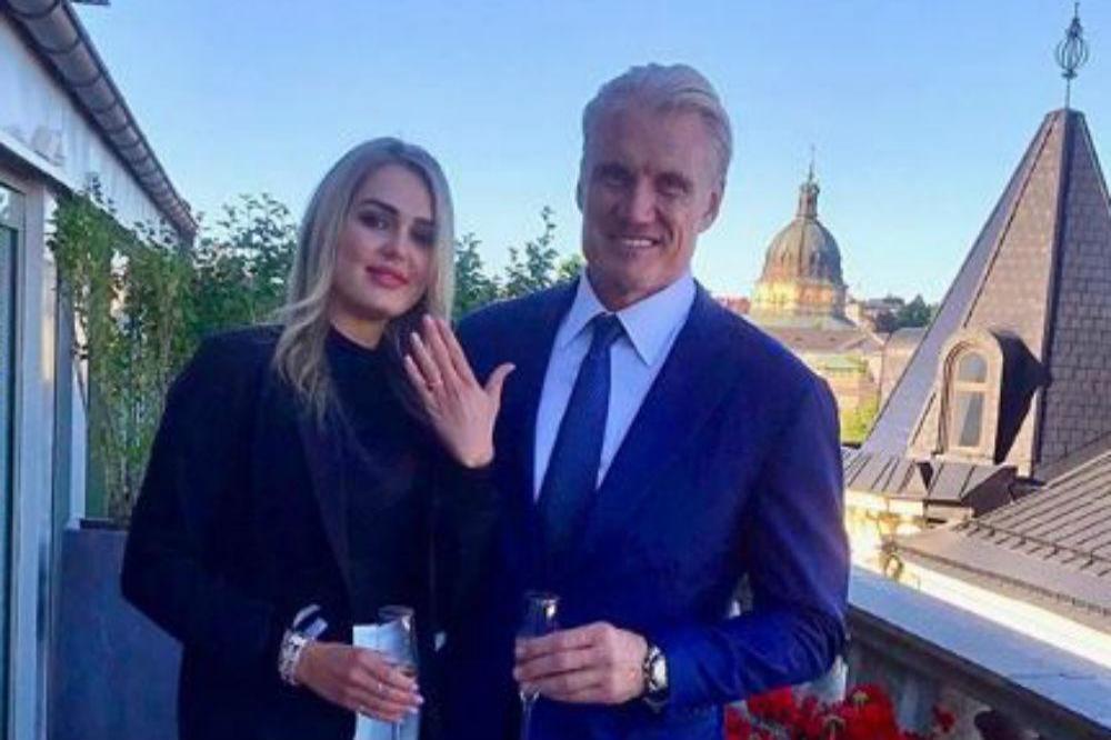 Dolph Lundgren and Emma Krokdal [Instagram]