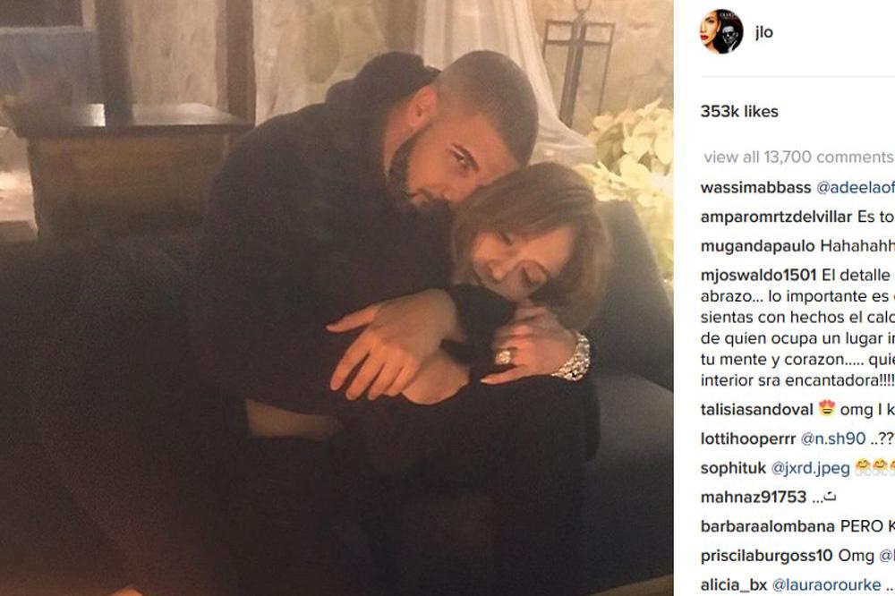 Drake and Jennifer Lopez (c) Instagram