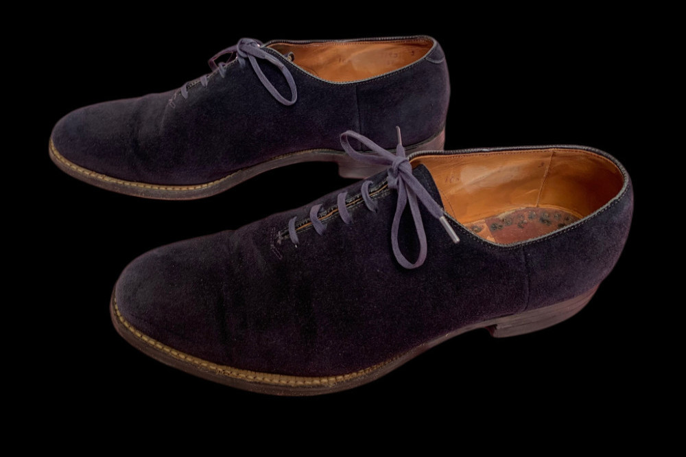 Elvis Presley's blue suede shoes are for sale