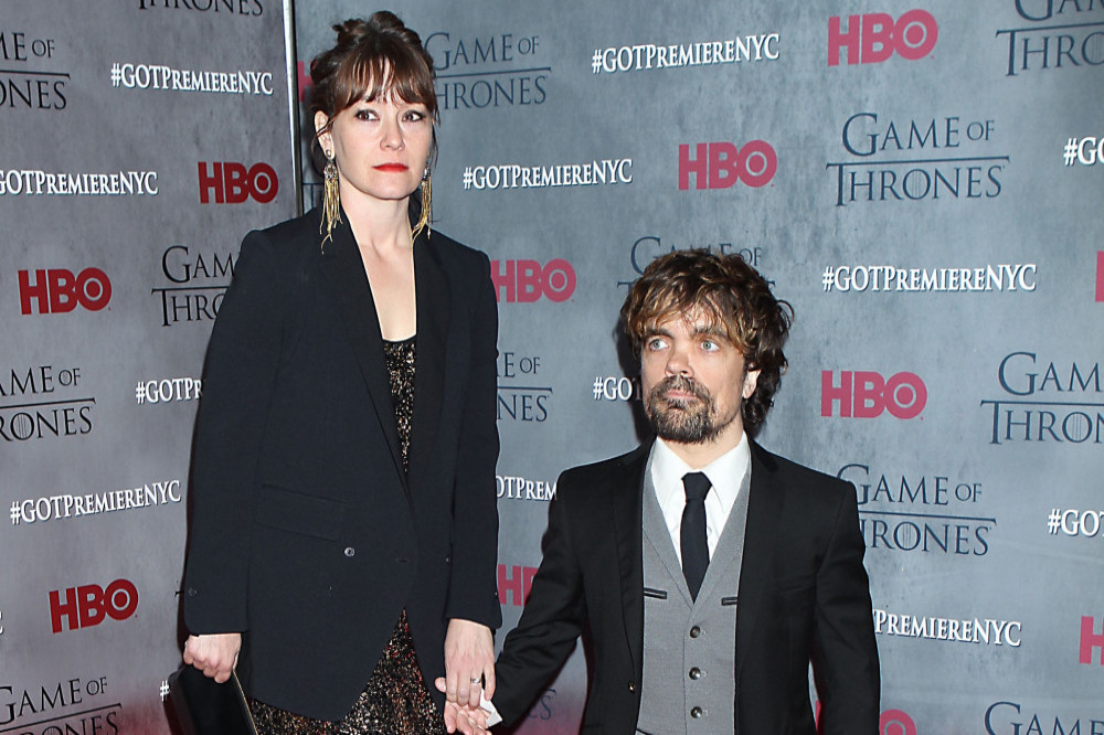 Erica Schmidt and Peter Dinklage at a Game of Thrones premiere event