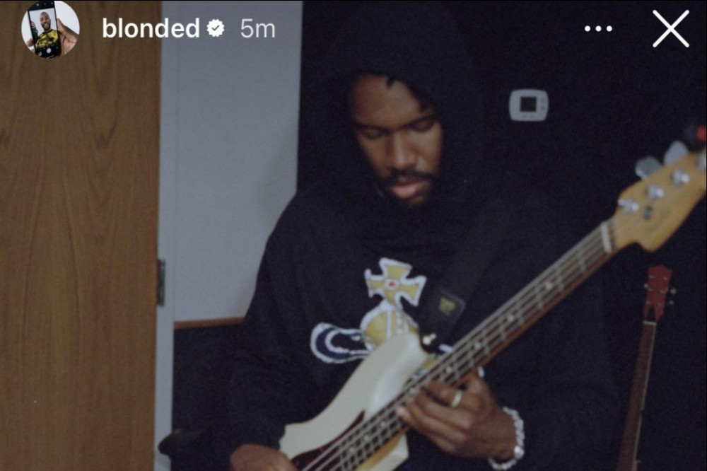 Frank Ocean has been in the studio laying down some bass