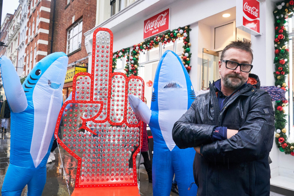 GUNNA Drinks have delivered a cheeky festive message to Coca-Cola