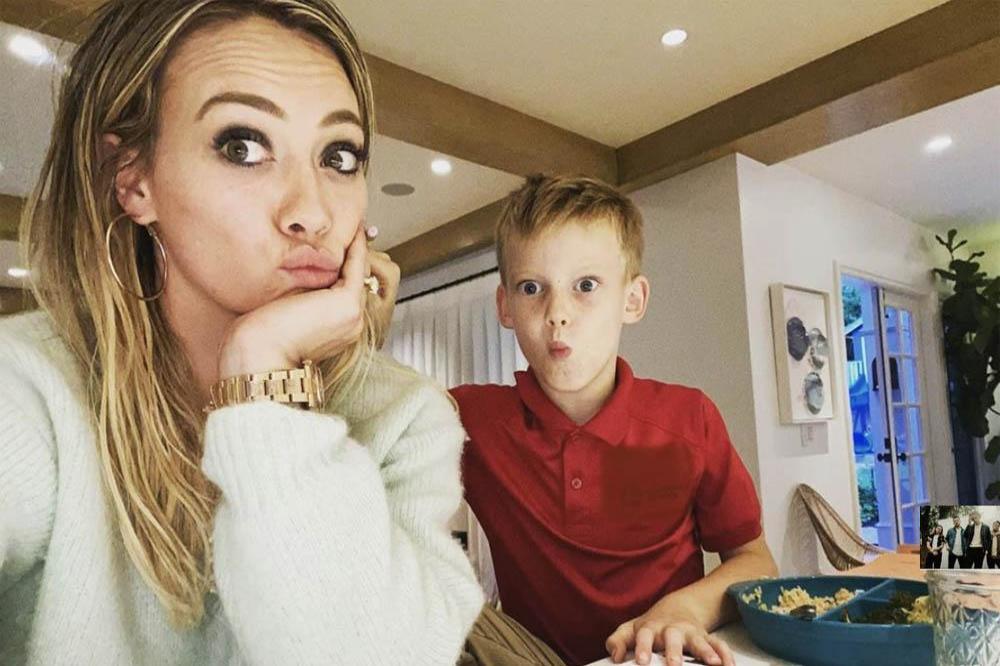 Hilary Duff and son Luca (c) Instagram 