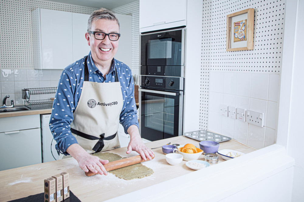 Howard Middleton baking his mince pies