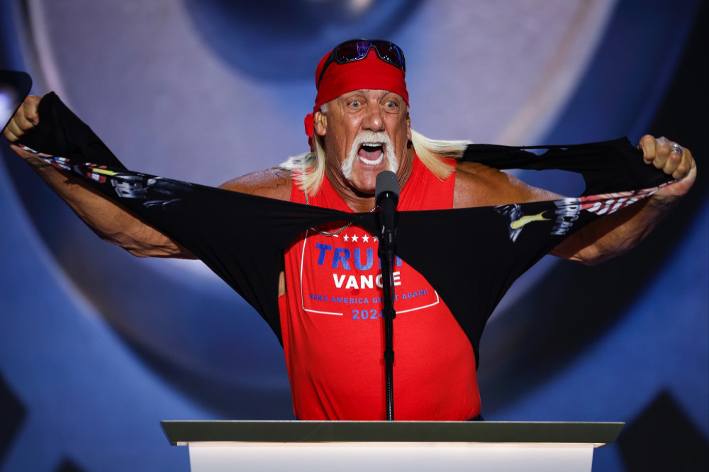 Hulk Hogan ripped his shirt off on stage at the Republican National Convention