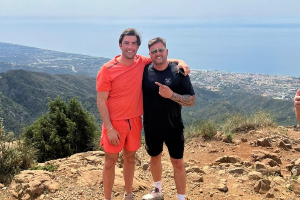 Jack Fincham with Robert Hisee on the Unconscious Mind Therapist's Holistic Retreat in Marbella