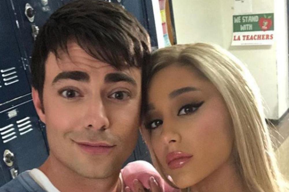 Jonathan Bennett and Ariana Grande (c) Instagram