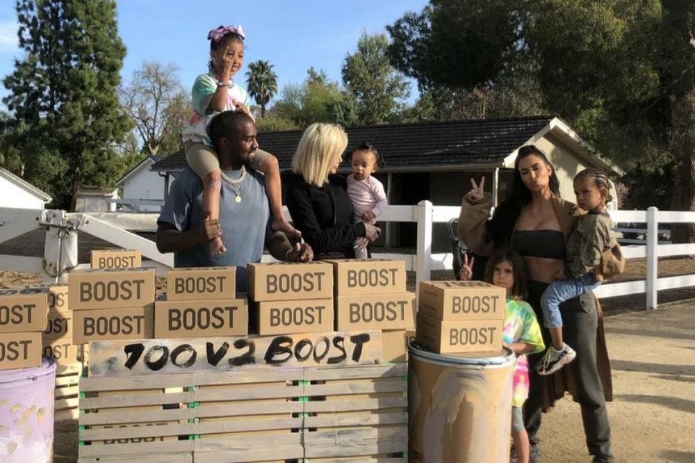 Kim, Kanye and family selling YEEZYs for charity [Twitter]