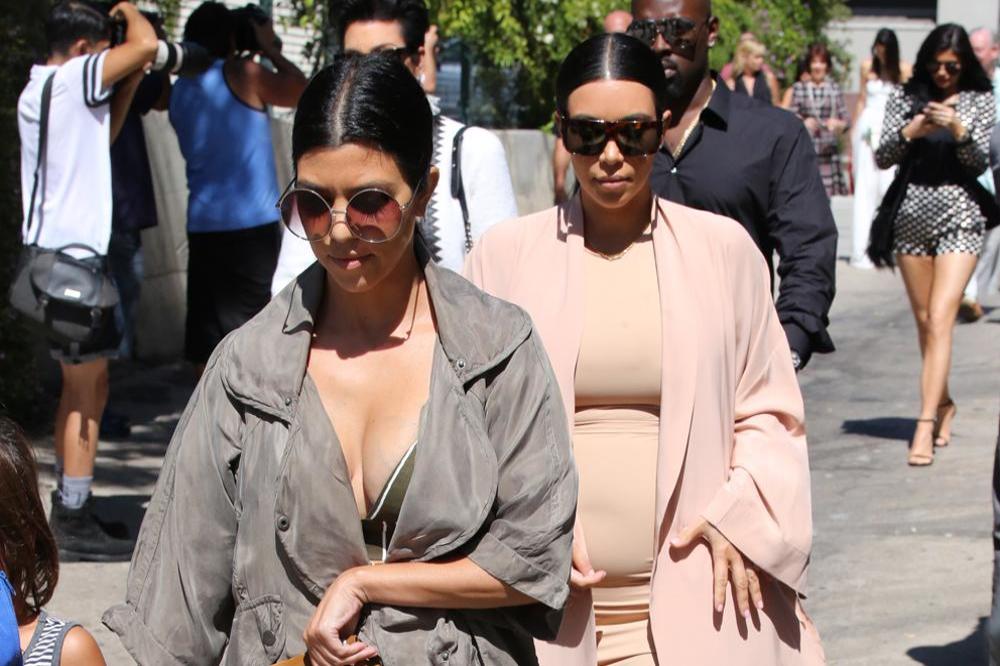 Kourtney Kardashian and Kim Kardashian West