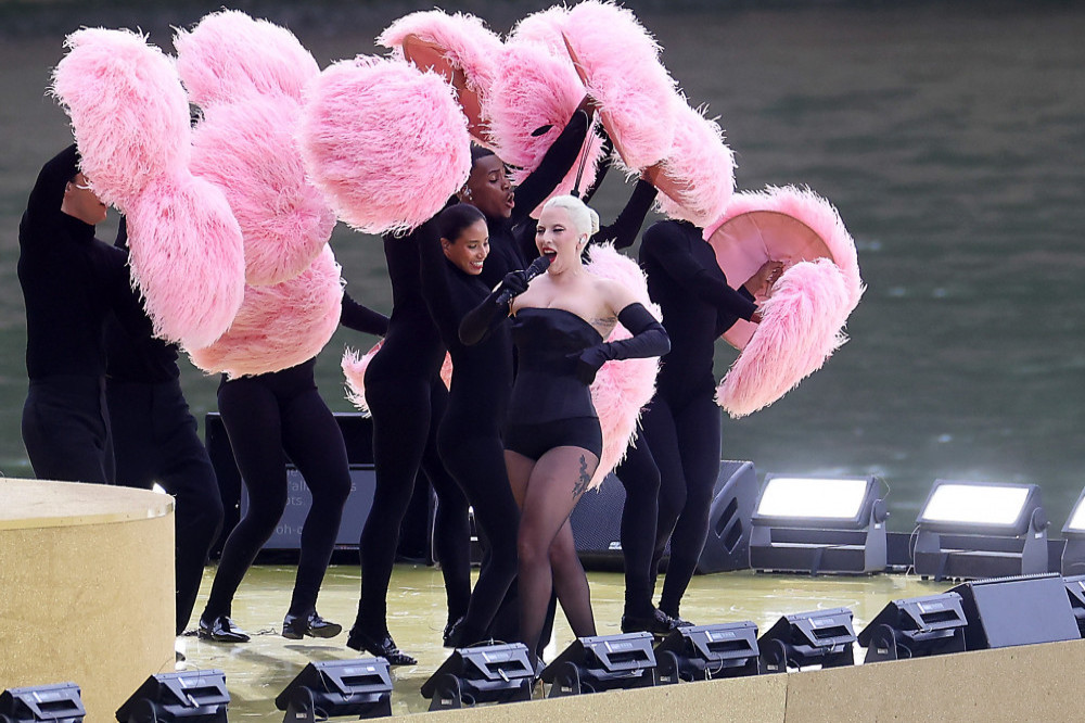 Lady Gaga performed during the opening ceremony
