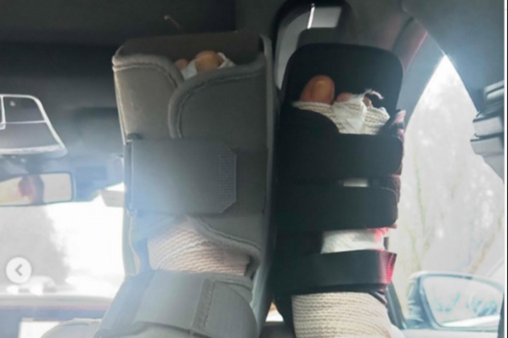 Lara Spencer has had two foot operations (c) Instagram