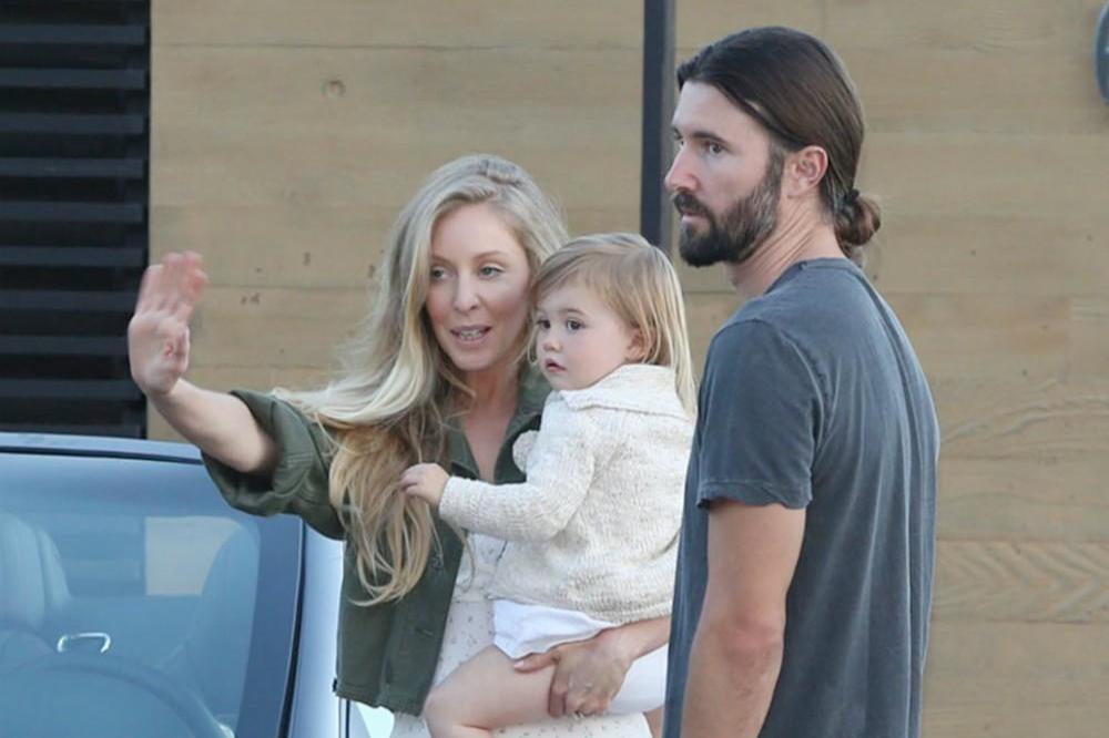 Leah Felder and Brandon Jenner with their daughter Eva