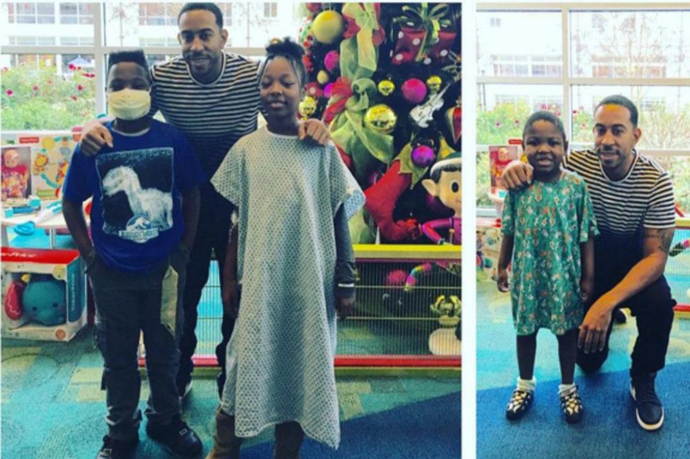 Ludacris visits sick kids (c) Instagram