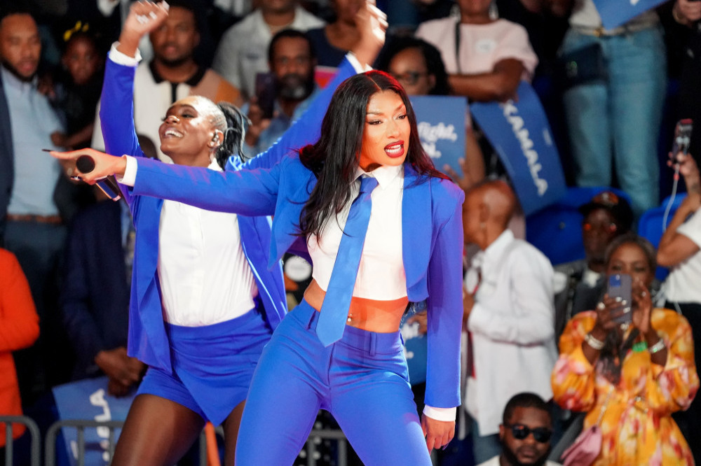 Megan Thee Stallion performed at Kamala Harris' Atlanta rally