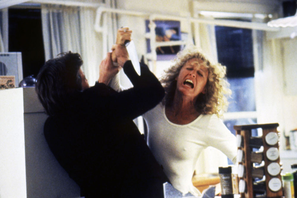 Michael Douglas and Glenn Close in Fatal Attraction