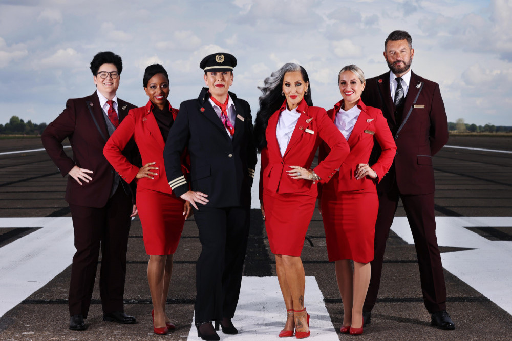 Michelle Visage stars in Virgin Atlantic's publicity campaign for the company's new inclusivity drive