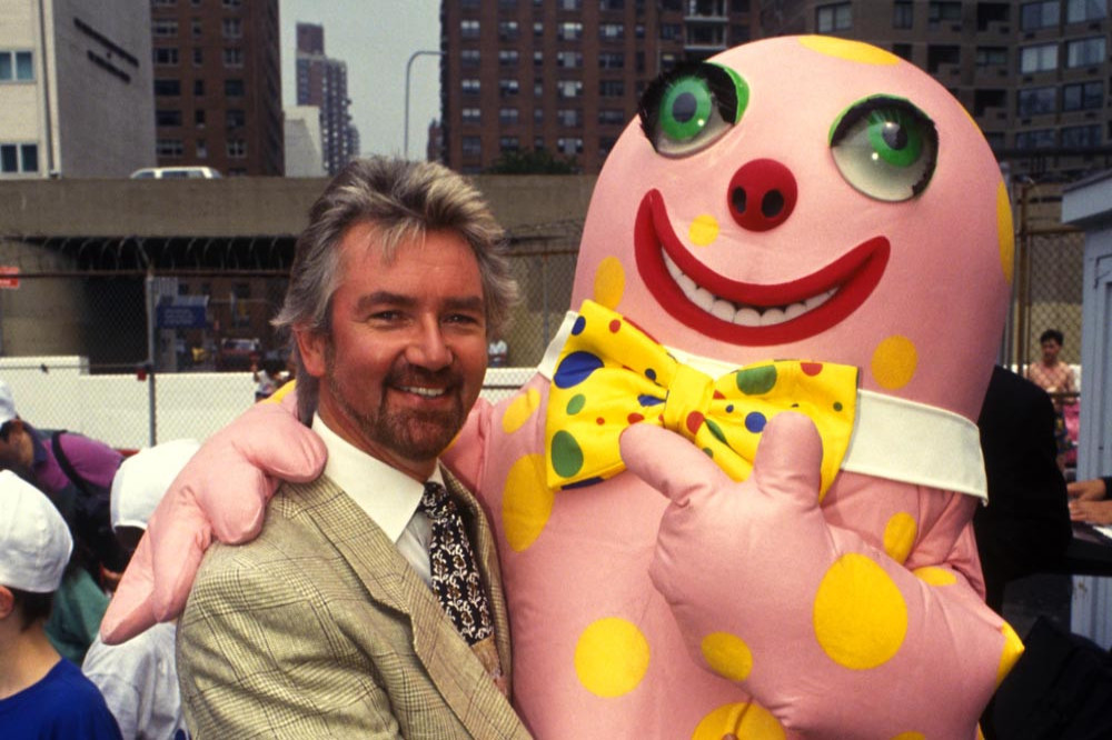 Noel Edmonds and Mr Blobby appeared on television together in the 1990s