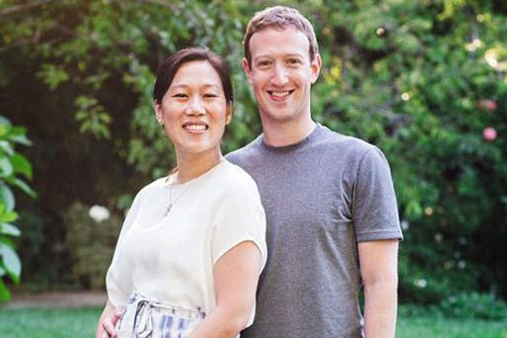 Priscilla Chan and Mark Zuckerberg (c) Facebook