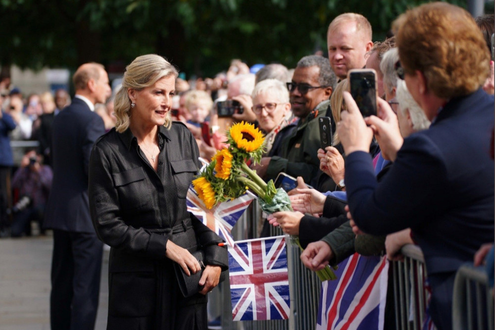 Sophie, the Countess of Wessex shared a sweet exchange with a boy paying respects to Queen Elizabeth II