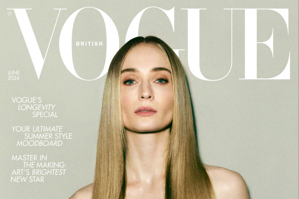 Sophie Turner covers British Vogue. Photo by Mikael Jansson