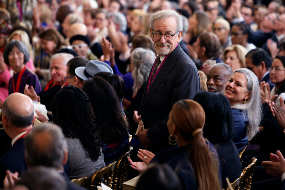 Steven Spielberg was among those honoured by Joe Biden