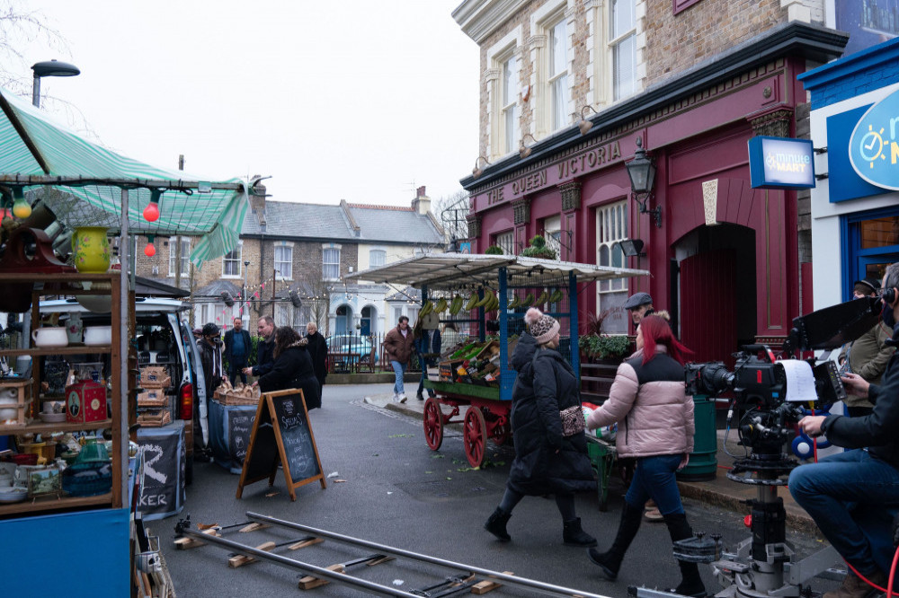 The EastEnders Christmas storyline has been kept under wraps despite a script being left on a train