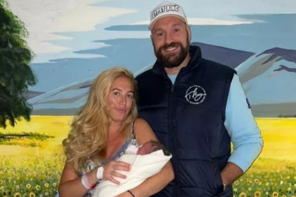 Tyson and Paris Fury have shared the first photo of their newborn baby