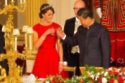 Britain's Duchess of Cambridge with President Xi Jinping