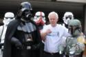 Darth Vader and the stormtroopers on set