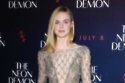 Elle Fanning at the UK premiere of The Neon Demon