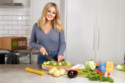 Emily Atack making a HelloFresh meal