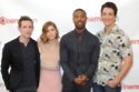 Kate Mara with Jamie Bell, Michael B Jordan and Miles Teller