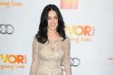 Katy Perry looks lovely in her nude Marchesa piece