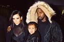 Kim Kardashian West, Kanye West and North West